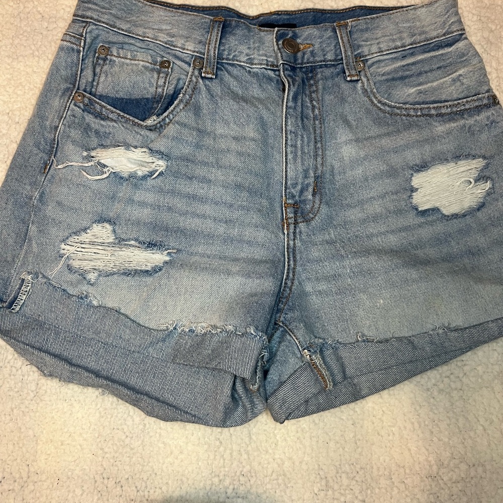 Aeropostale Distressed Jean Shorts